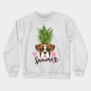 Pineapple Shirt & Gifts for Women, Kids, Boys, Teen Girls, Boxer Dogs Crewneck Sweatshirt